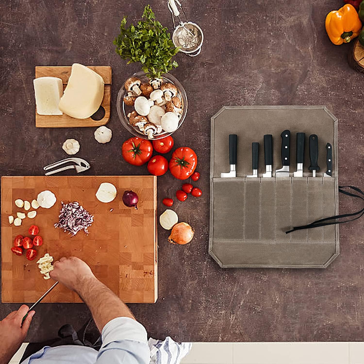 Durable Heavy Duty Chef knife Roll Bag Case