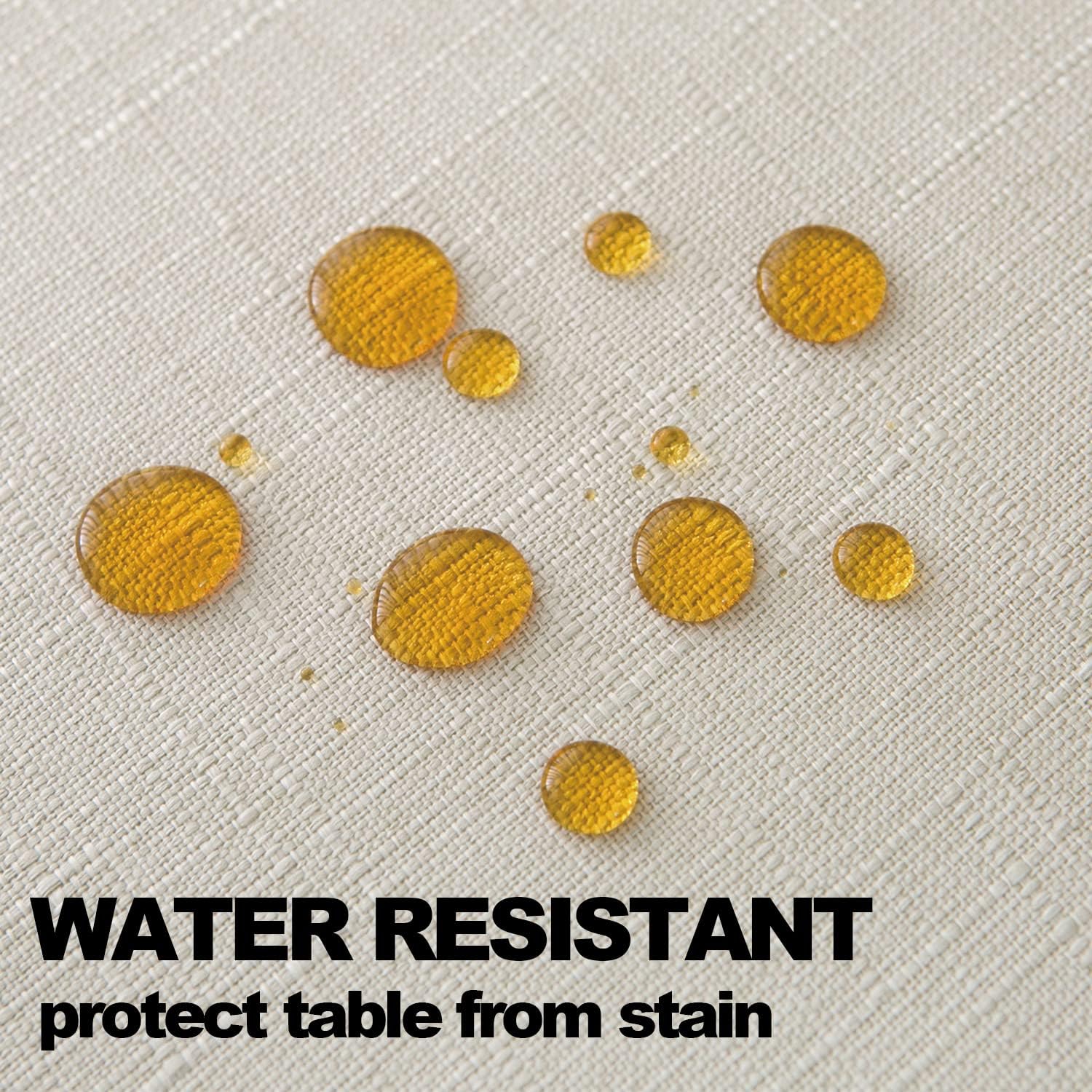 NLMUVW Linen Table Cover 54x78 Inch Rustic Water Resistant