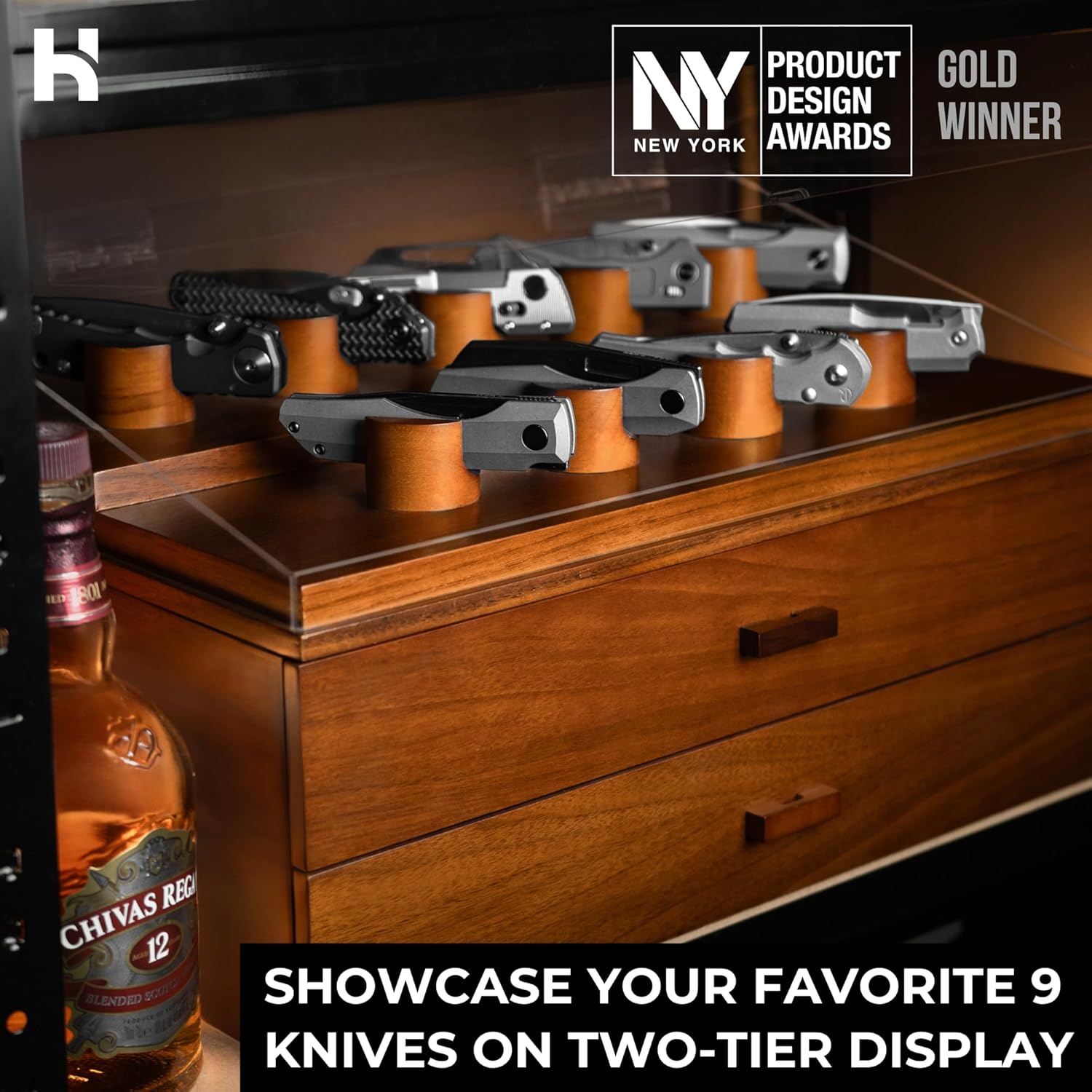 Premium 50-Knives Workflow Display Case