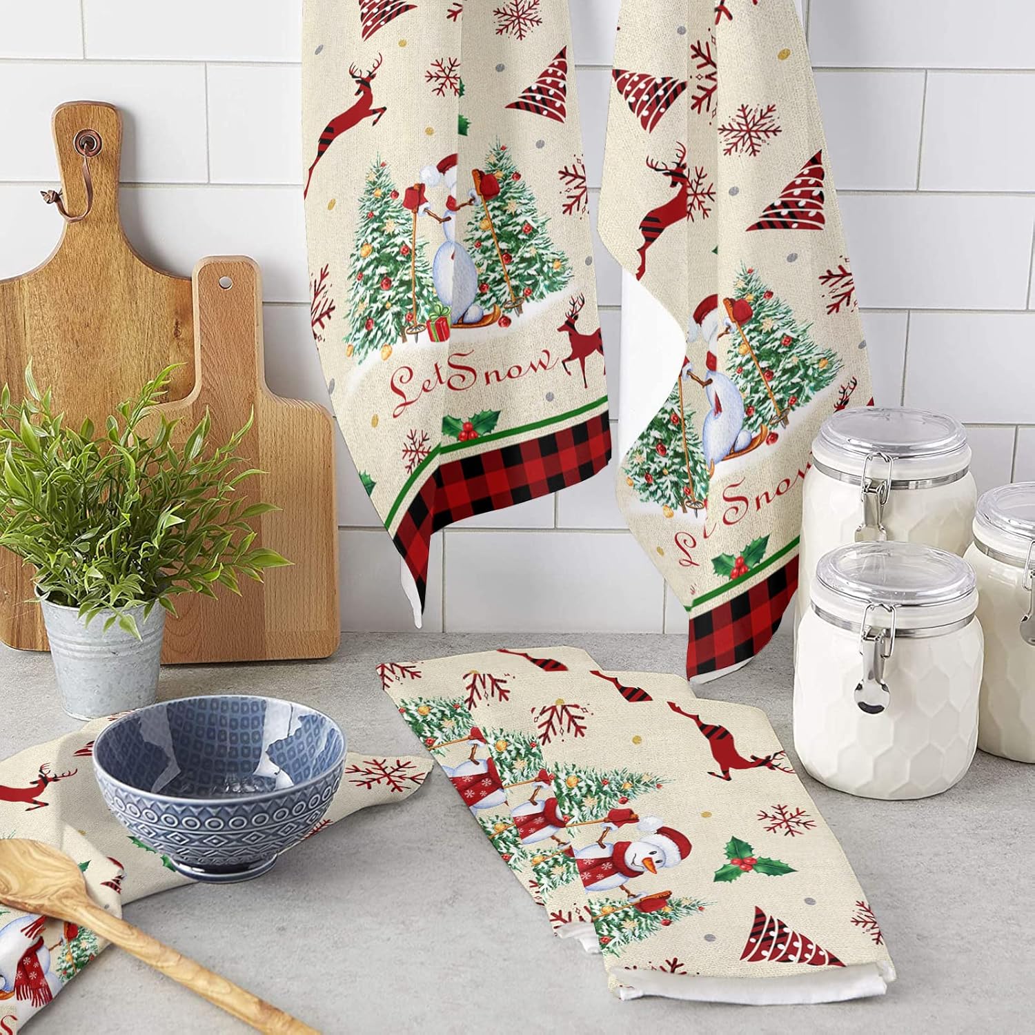 ZOE GARDEN Christmas Reindeer Towels