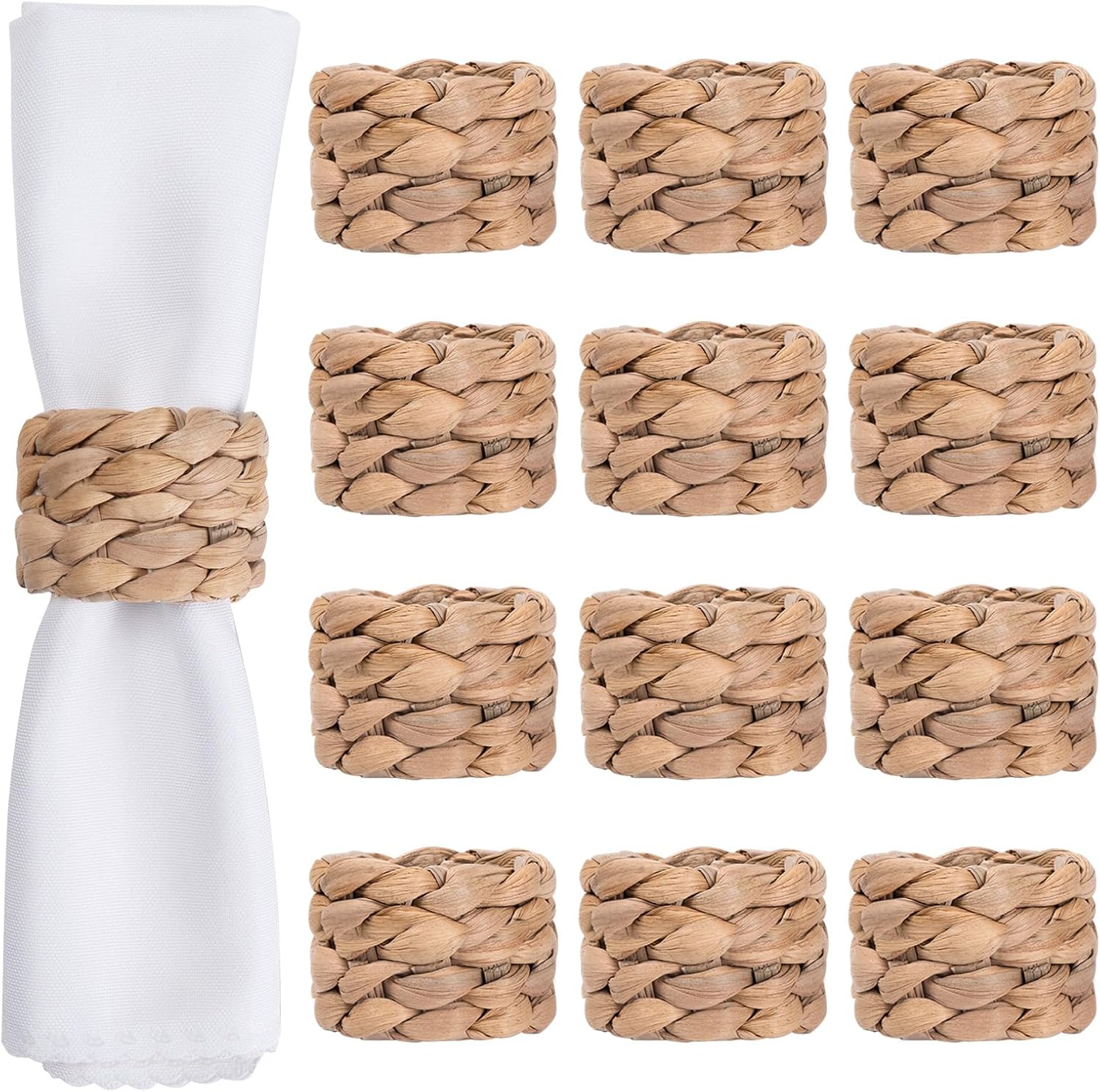 Stylish Handmade Napkin Rings Set of 12