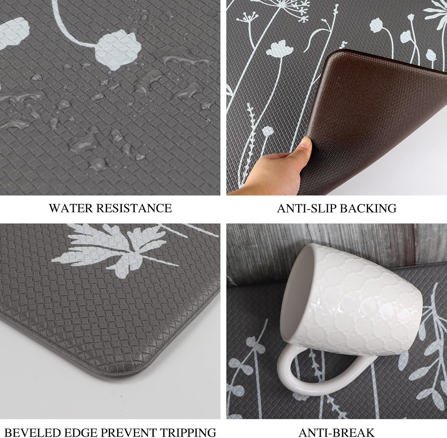 Rempry 2-Piece Kitchen Rugs Mats Set