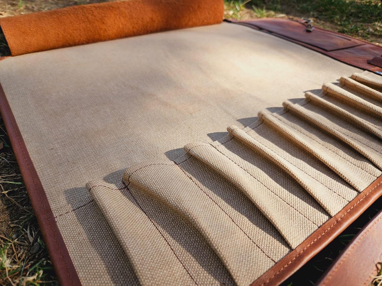 Premium Leather Chef Knife Storage Bag