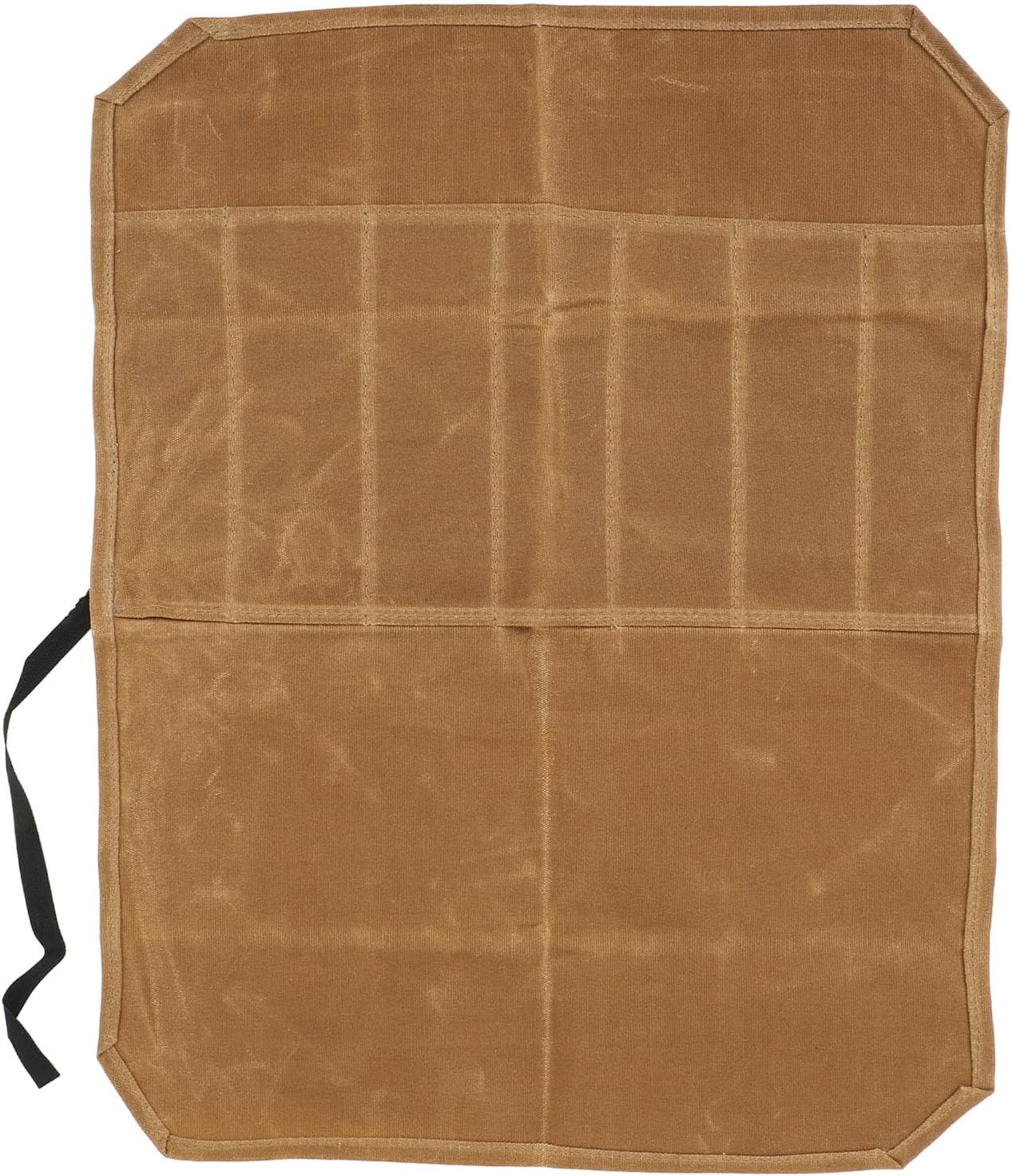 Lizealucky Chef Knife Roll Bag Portable 7 Slots Khaki
