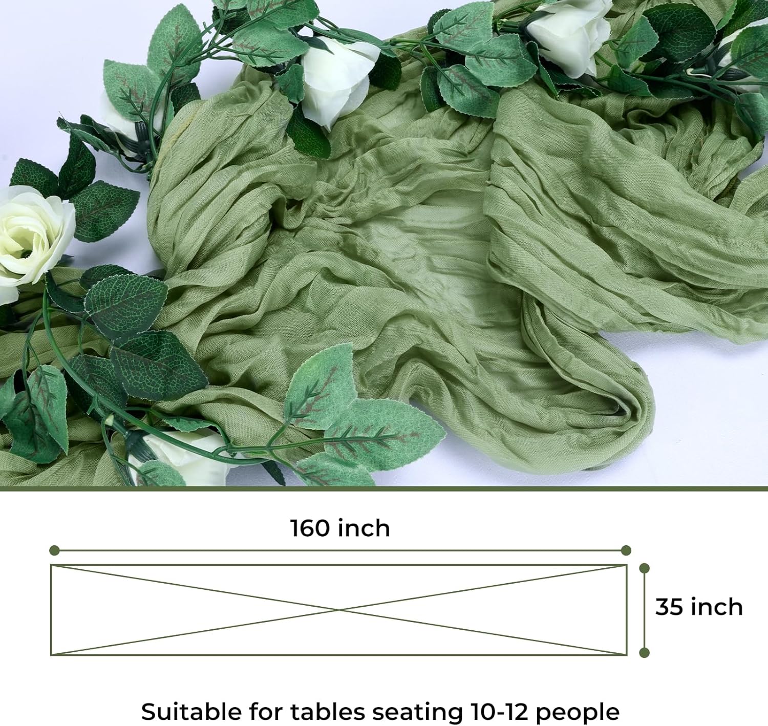 Charming Gauze Table Runner Set for Boho Style Events