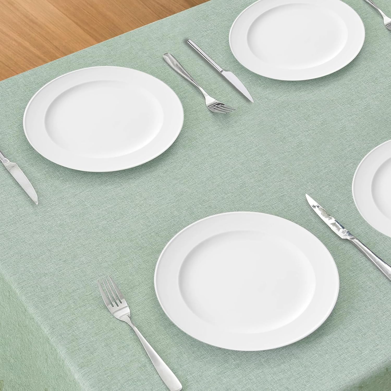 Poposa Rectangle Tablecloth 52x70 inches Sage Green