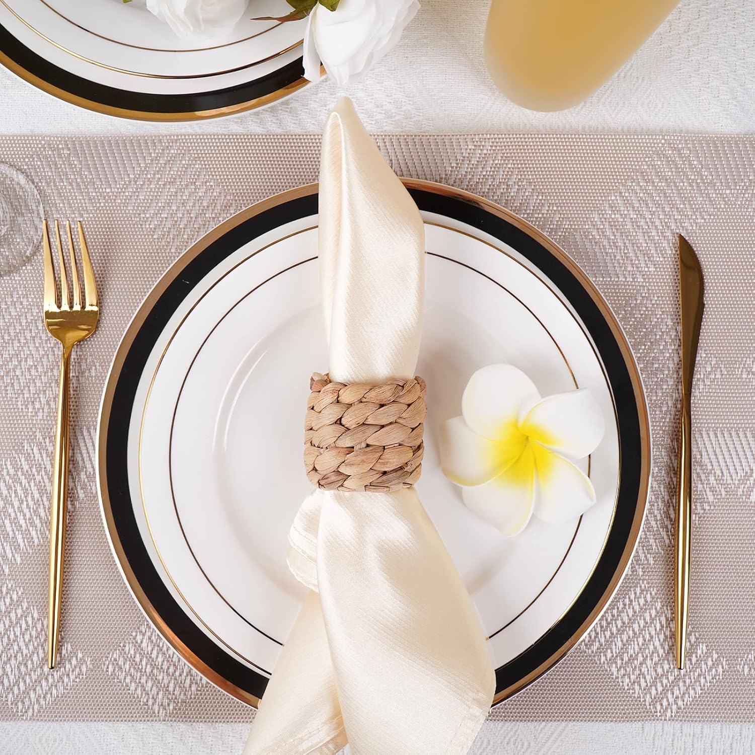 Stylish Handmade Napkin Rings Set of 12