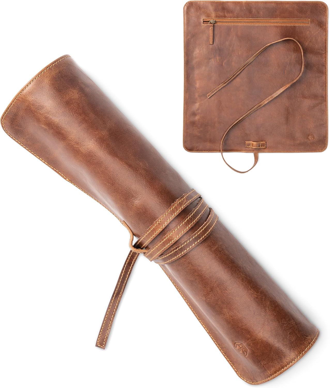 Premium Leather Knife Roll Bag Nils
