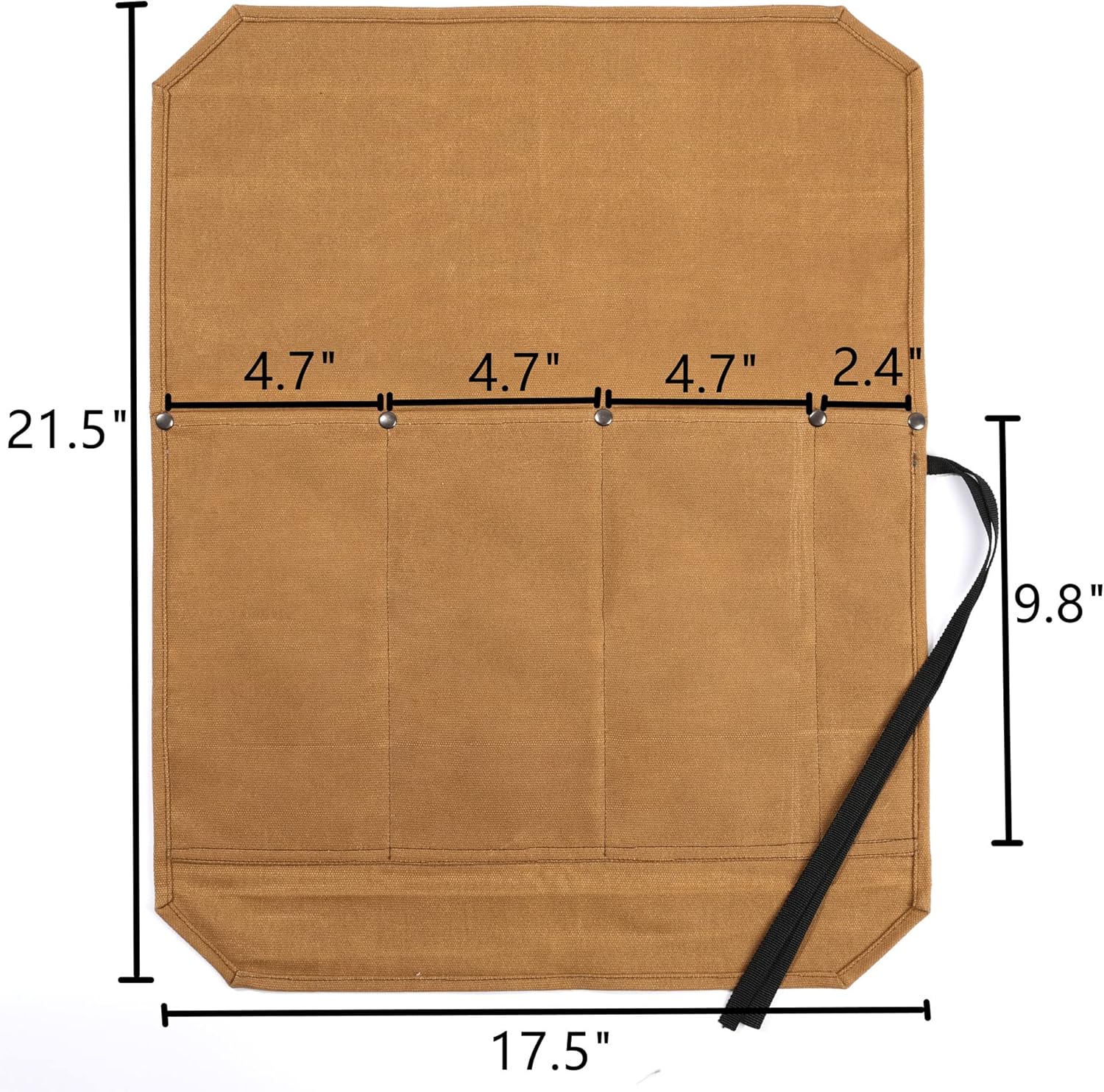 Denifiter Professional Chefs knife roll with anti-cutting fabric inside