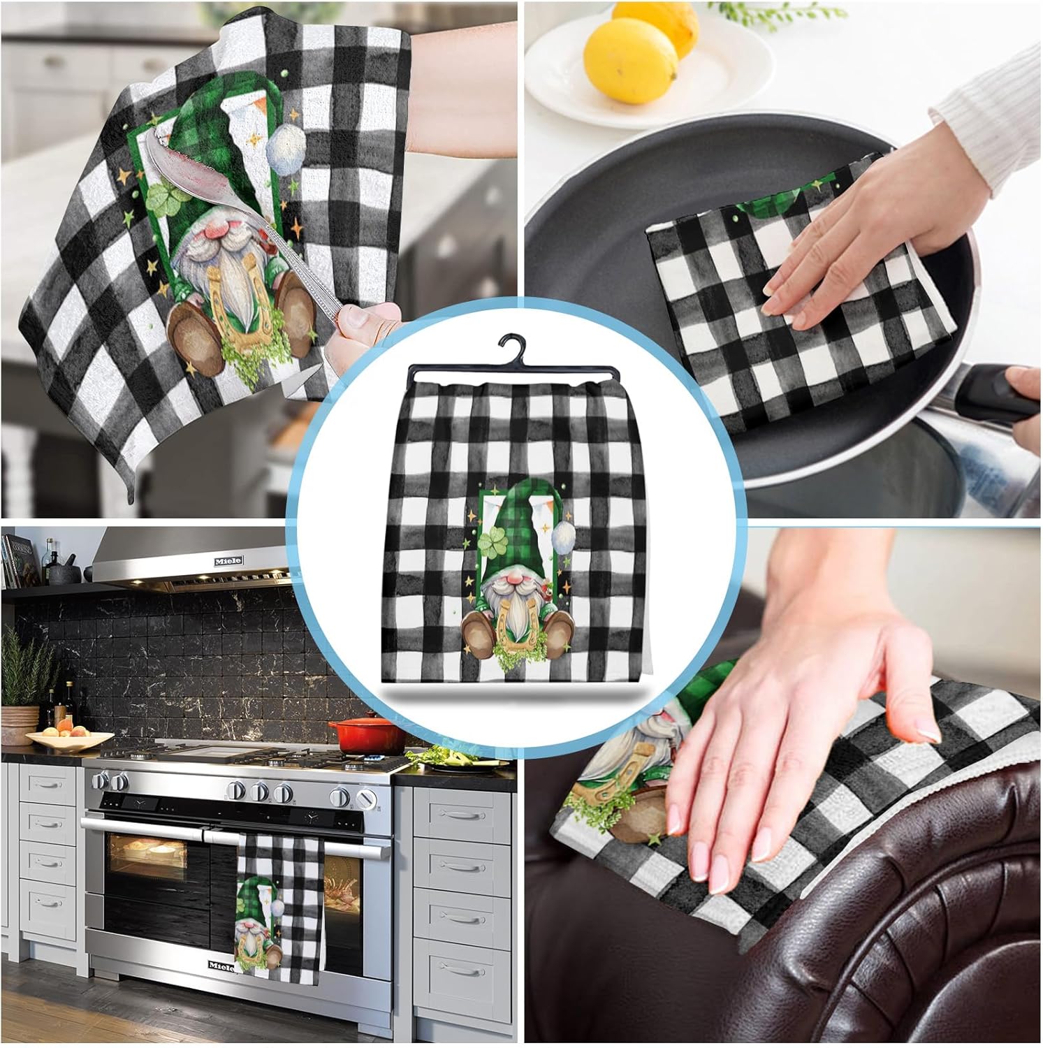ZOE GARDEN St Patricks Day Kitchen Towels Set