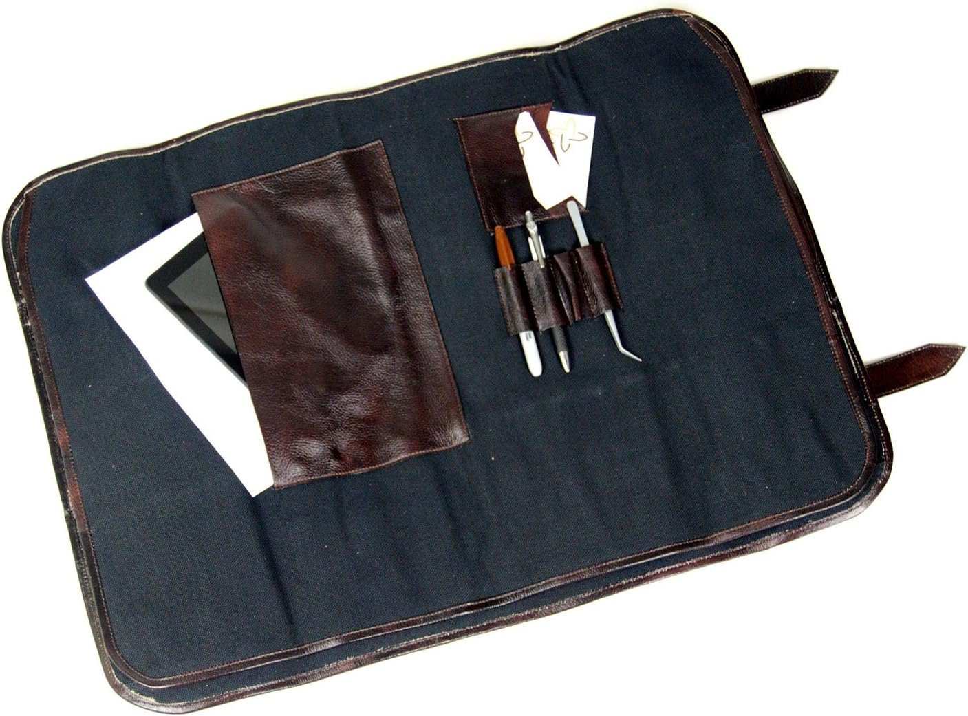 Boldric Orange Canvas 17-Piece Knife Bag for Professionals