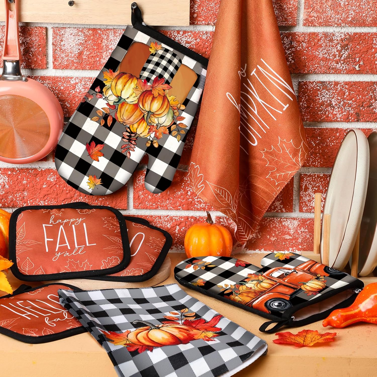 Mindsoft 6-Piece Fall Kitchen Essentials Set