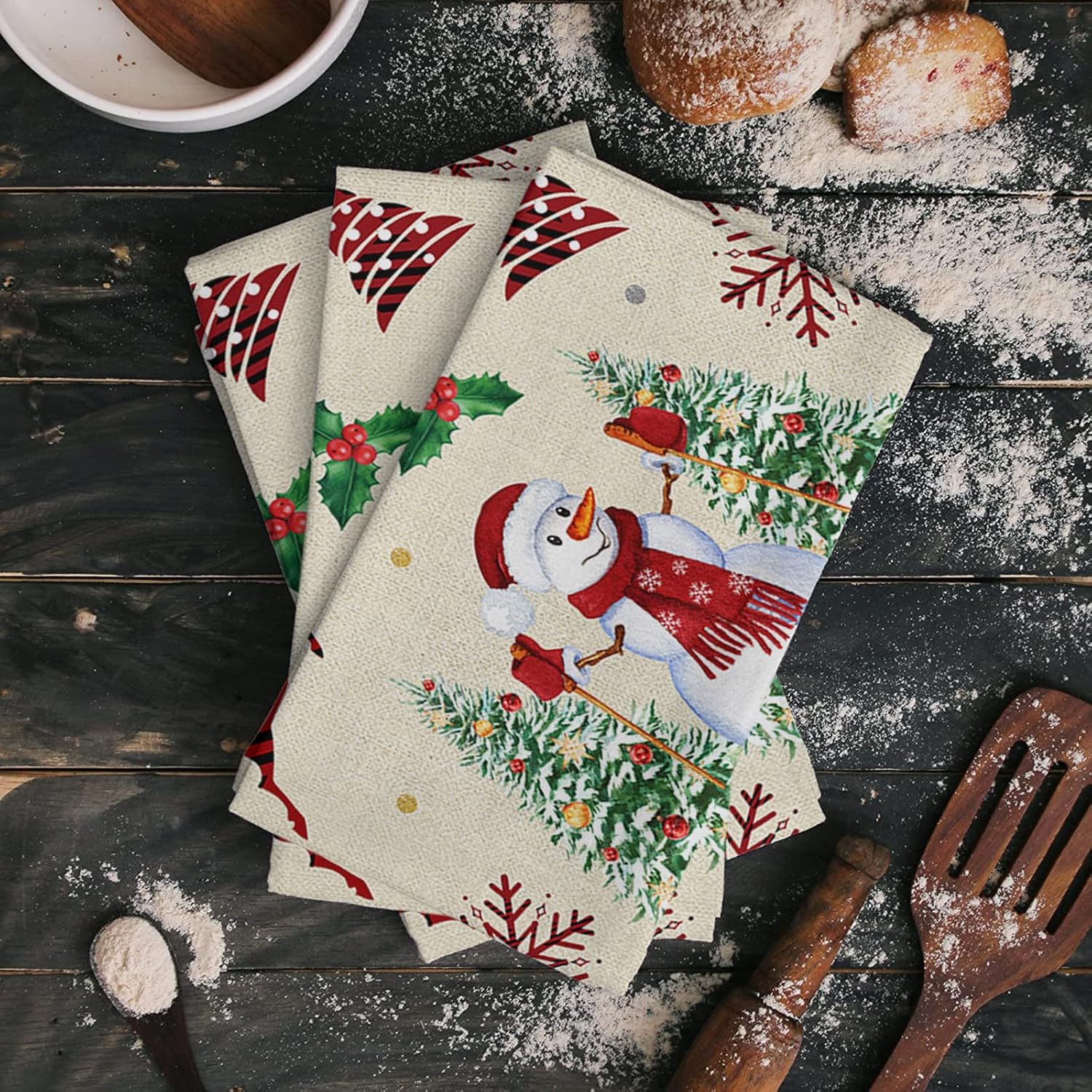ZOE GARDEN Christmas Reindeer Towels