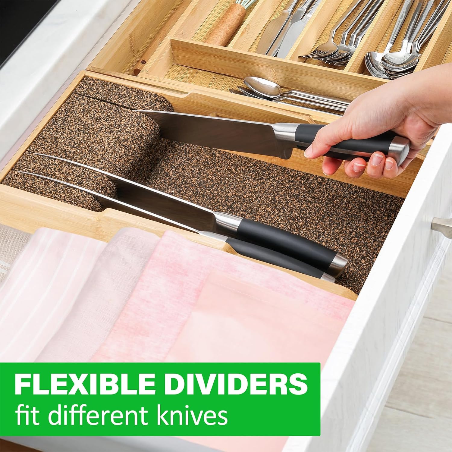 Bamboo Knife Organizer