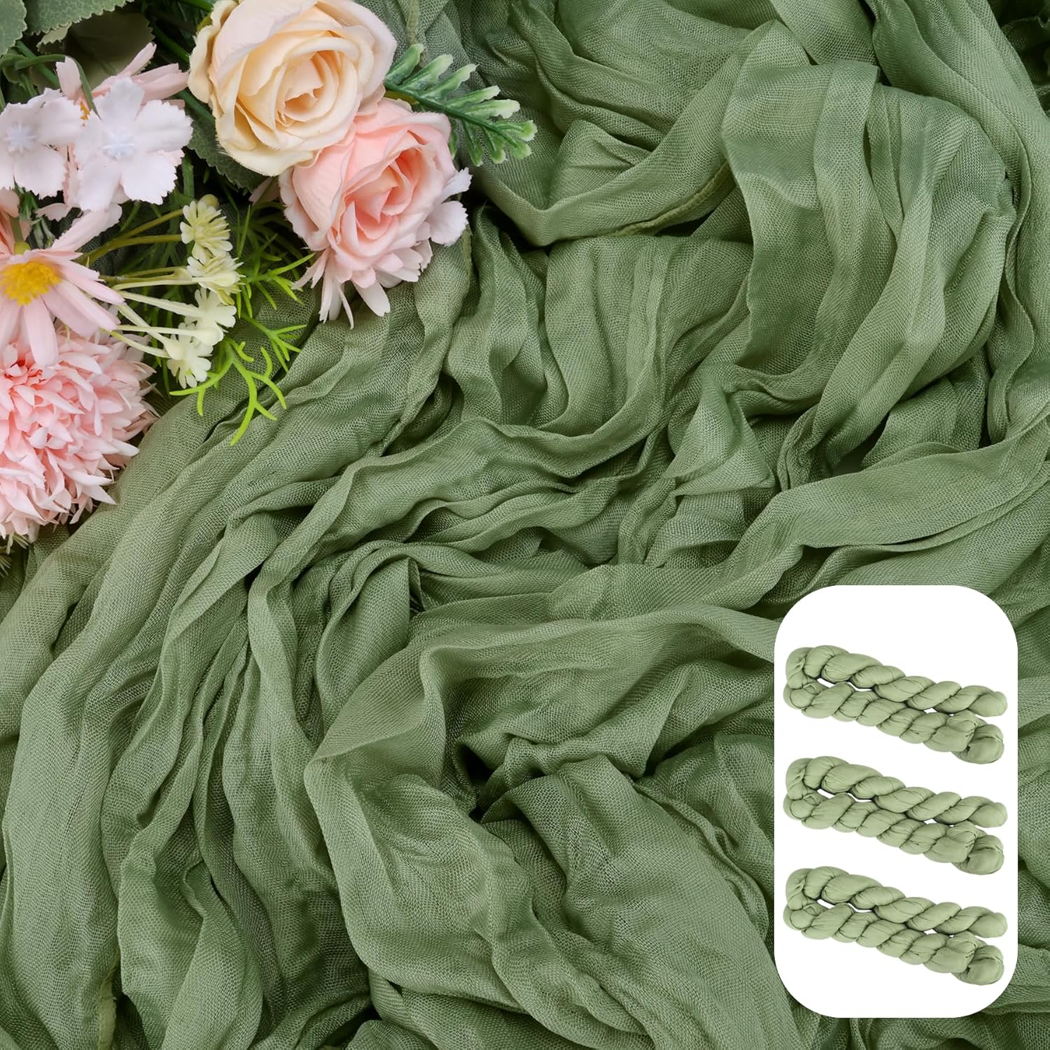 Charming Gauze Table Runner Set for Boho Style Events