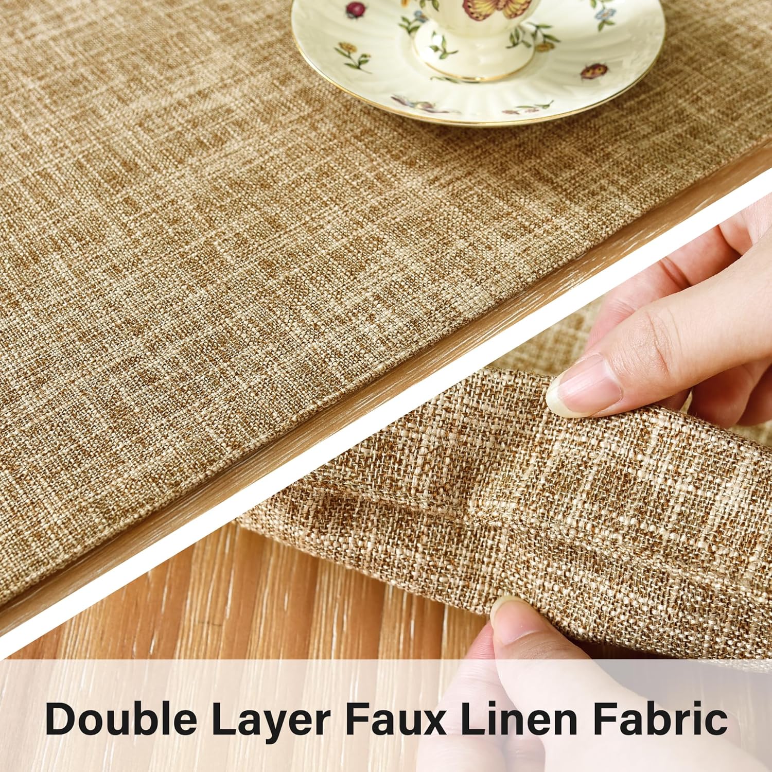Stylish Faux Linen Table Runner