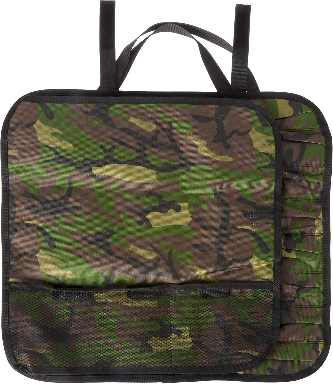 Secure 7-Pocket Knife Roll Bag Camouflage Design