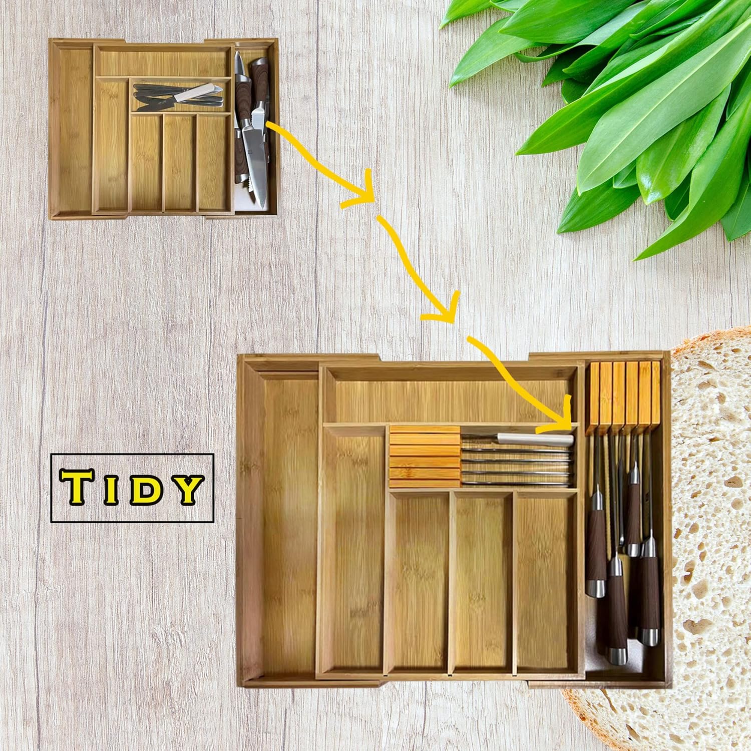 Vcoordsen Kitchen Knife Block Organizer