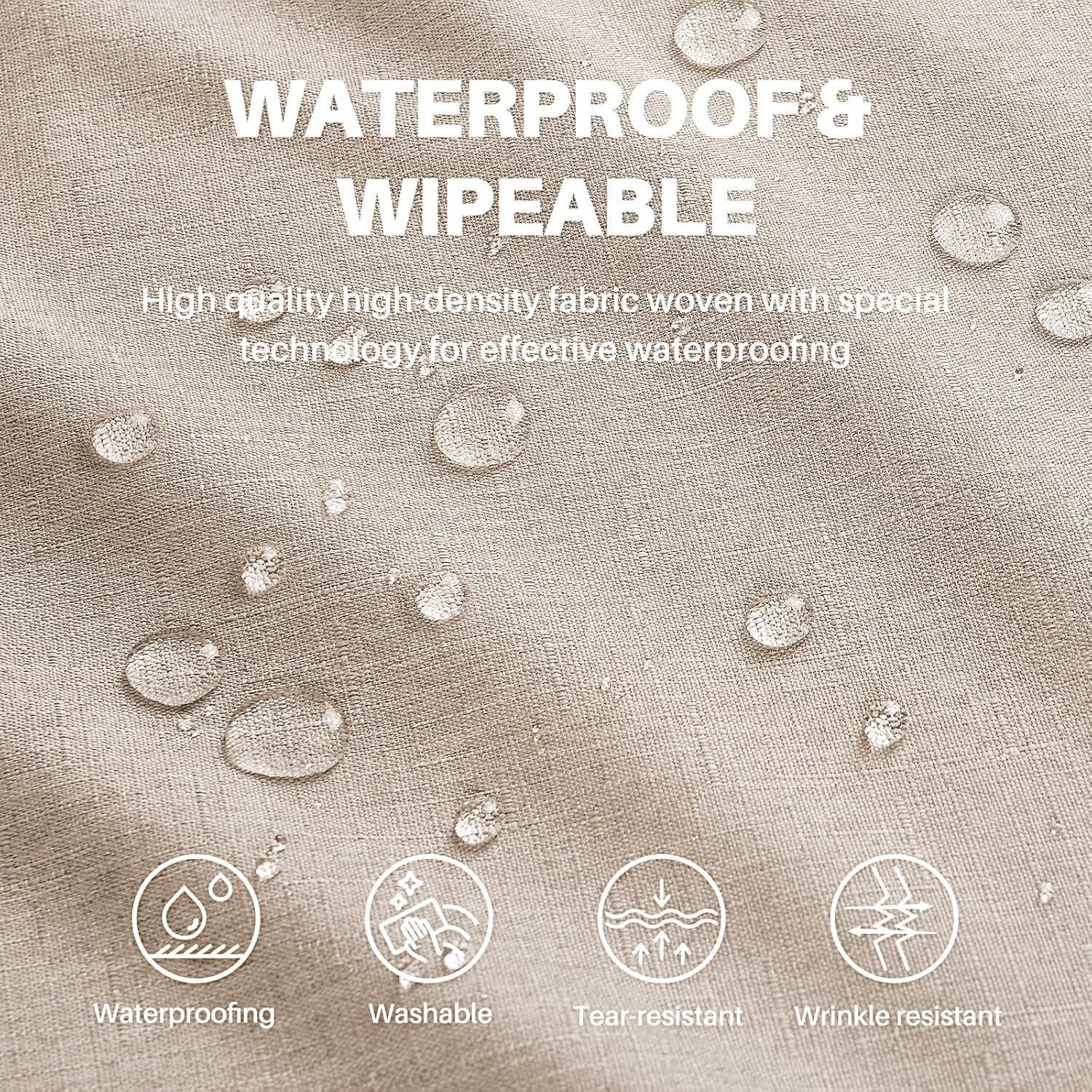 Textured Linen Tablecloth