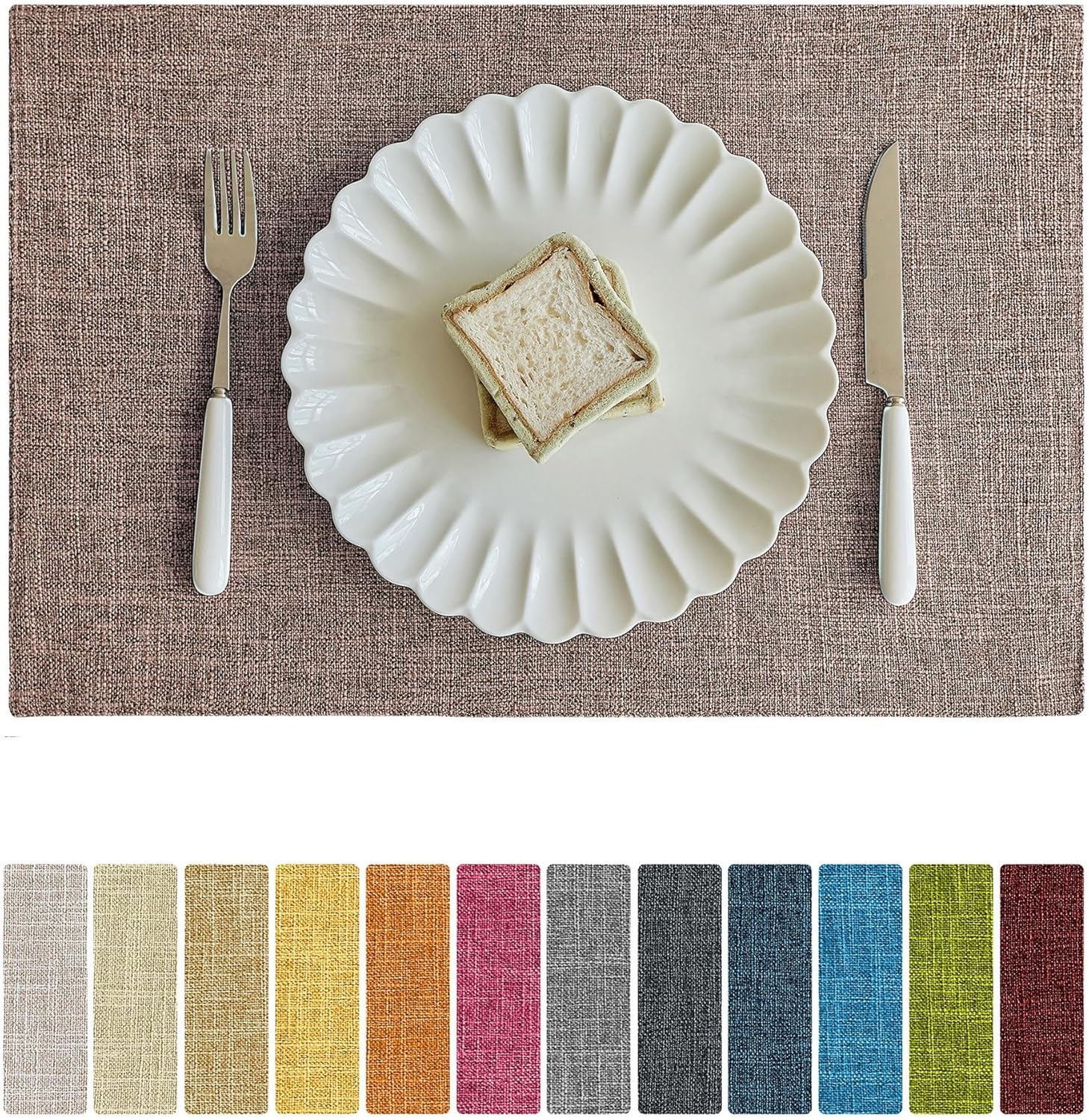 Bespoke Faux Linen Placemats for Durable Dining