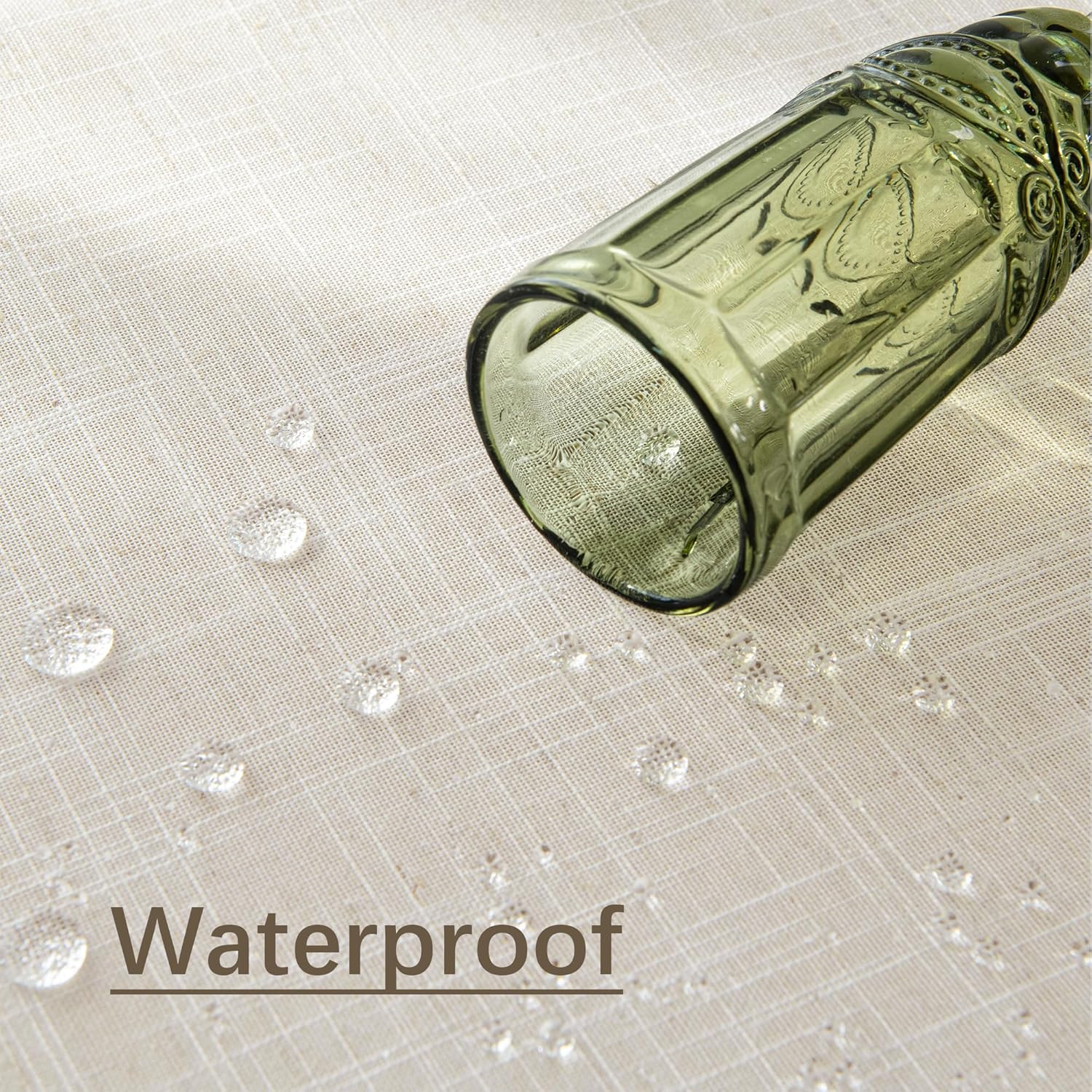 60x102 Linen Tablecloth - Water Resistant