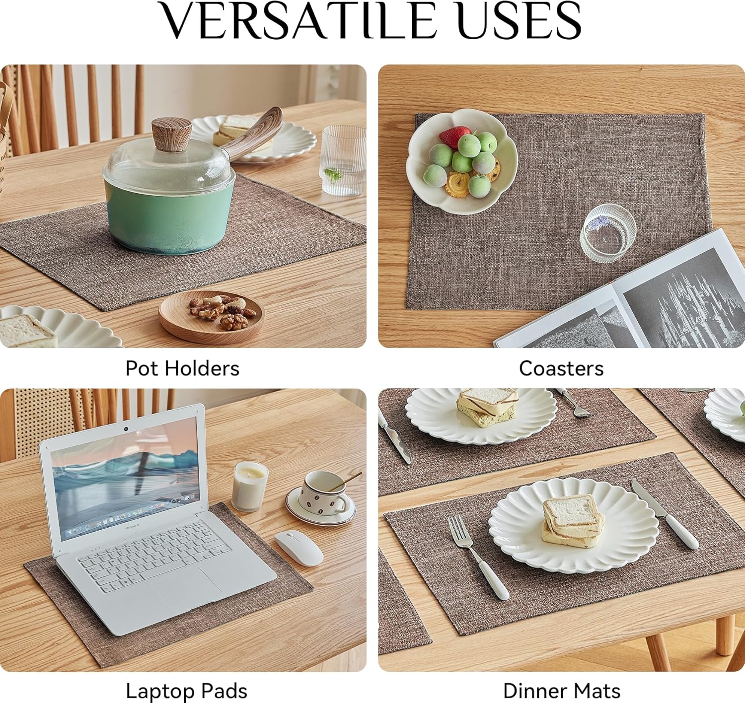 Bespoke Faux Linen Placemats for Durable Dining