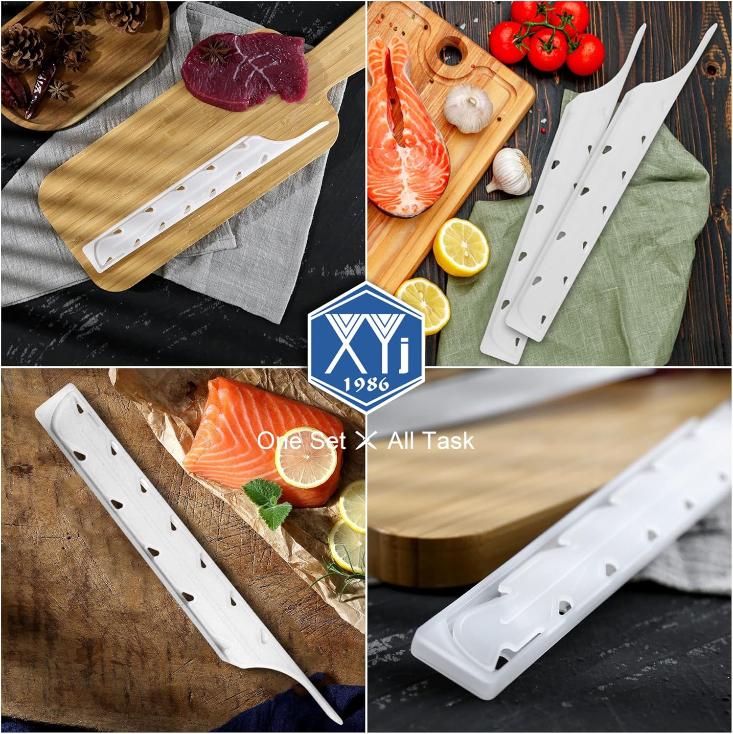 XYJ 2-Piece Set with Protective Edge Guards and Ergonomic Grip