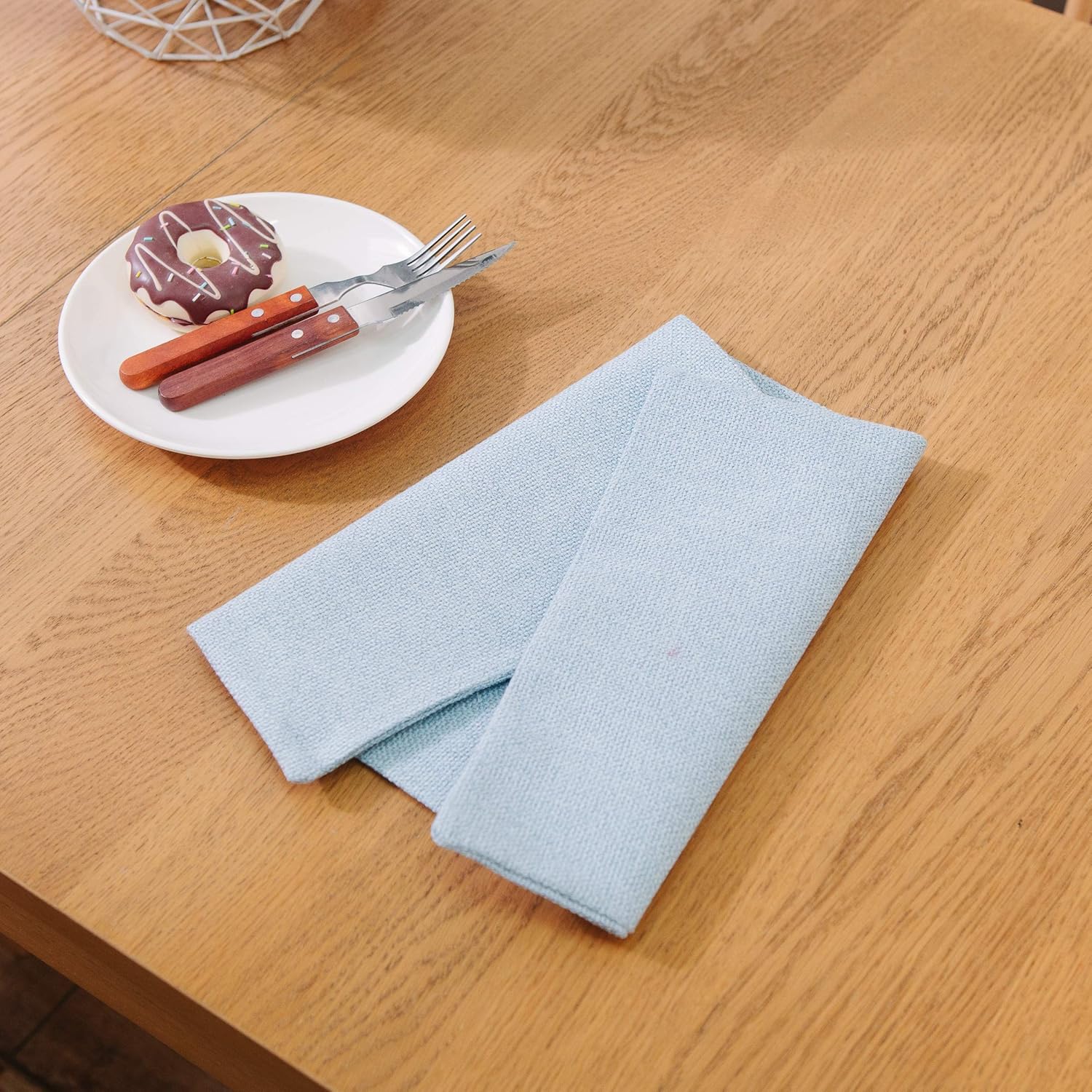 Premium Heat-Resistant Faux Linen Placemats for Kitchen Dining