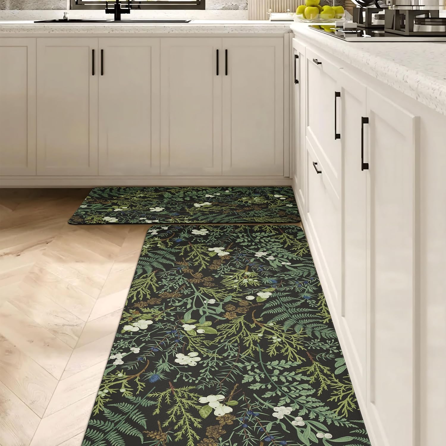 2-Piece Kitchen Rugs Set