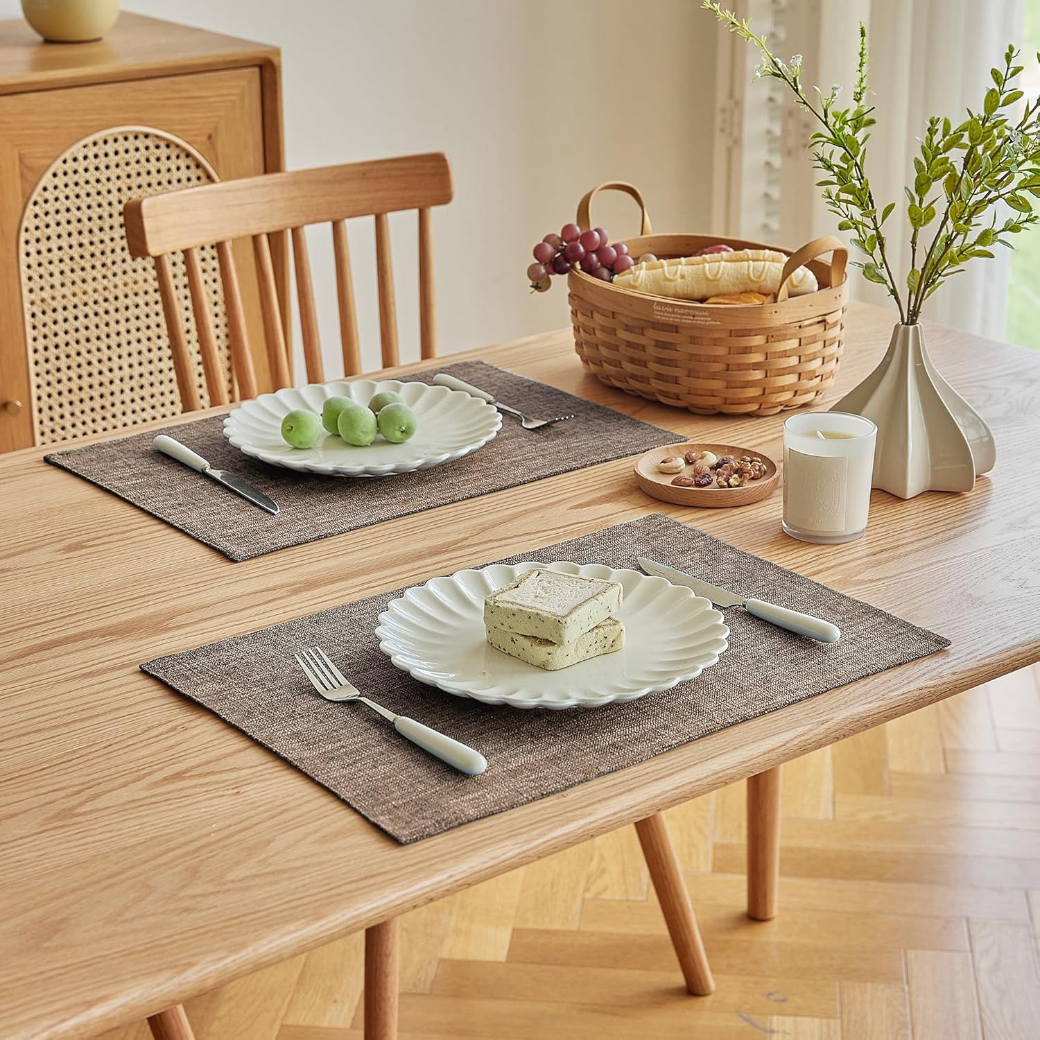 Bespoke Faux Linen Placemats for Durable Dining