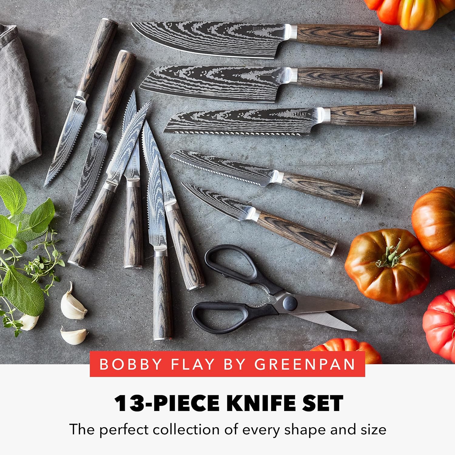 GreenPan Bobby Flay 13-Piece Knife Set