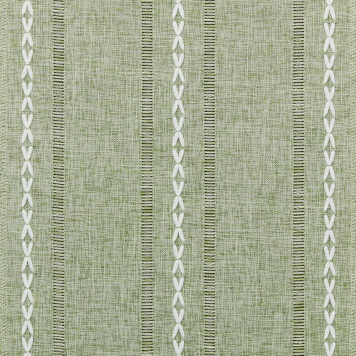 Hemstitch Farmhouse Table Runner Sage Green